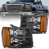 VehicleAid Headlights For 2007-2013 GMC Sierra 1500